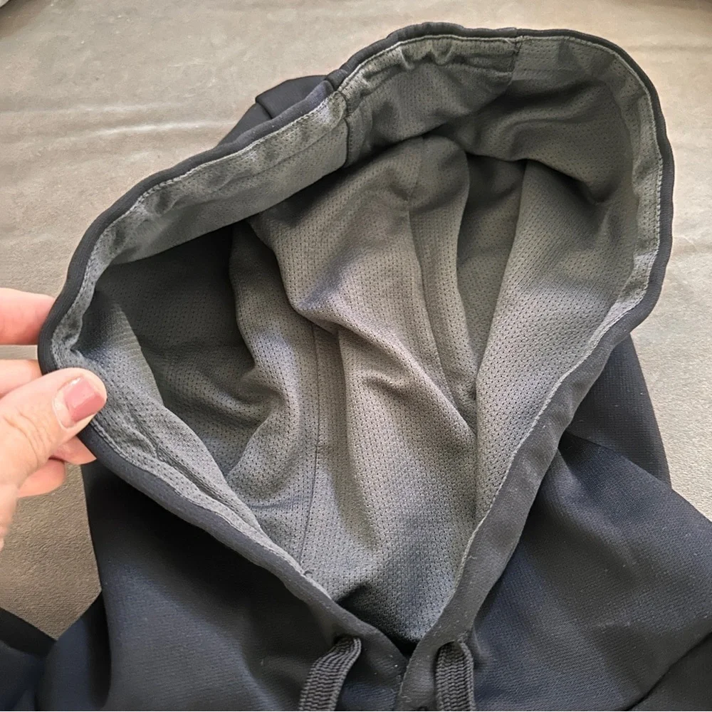 Nike Therma-Fit Unisex Black Gray Hoodie XL  Athletic Active Classic Sweatshirt